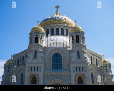 -Marine-Kathedrale des Heiligen Nikolaus in Kronstadt Stockfoto
