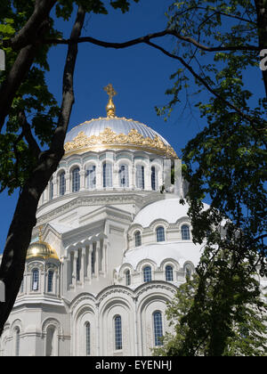 -Marine-Kathedrale des Heiligen Nikolaus in Kronstadt Stockfoto