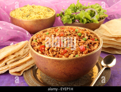 INDISCHE LAMM KEEMA Stockfoto