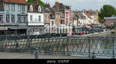 St.Leu ist der älteste Teil von Amiens, Picardie Frankreich Stockfoto