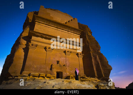 Vorislamische archäologische Stätte; Madain Saleh, Saudi-Arabien Stockfoto