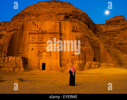 Vorislamische archäologische Stätte; Madain Saleh, Saudi-Arabien Stockfoto