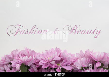 Mode und Beauty Blumendekoration Stockfoto