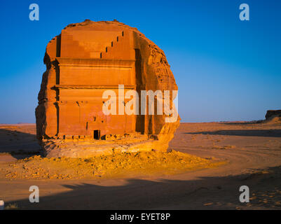 Vorislamische archäologische Stätte; Madain Selah, Saudi Arabien Stockfoto