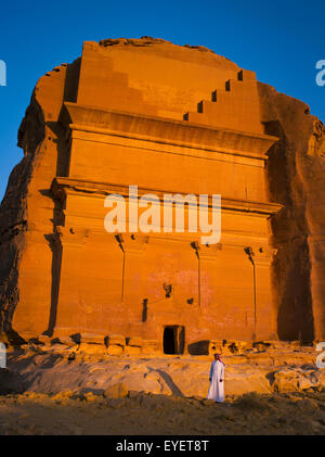 Vorislamische archäologische Stätte; Madain Selah, Saudi Arabien Stockfoto