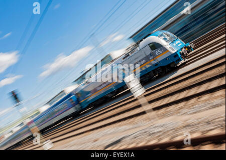 ALEX-Bahn in München/München, Deutschland Stockfoto