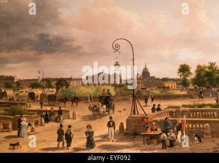Der Ort Louis XVI (tatsächliche Platz De La Concorde) 17.10.2013 - Sammlung des 19. Jahrhunderts Stockfoto