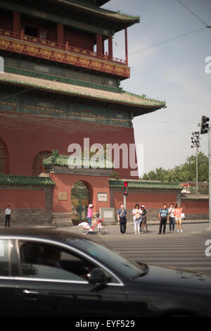 Trommelturm in Peking, China Stockfoto