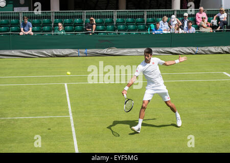 27.06.2015. die Wimbledon Tennis Championships 2015 statt in The All England Lawn Tennis and Croquet Club, London, England, UK. Stockfoto