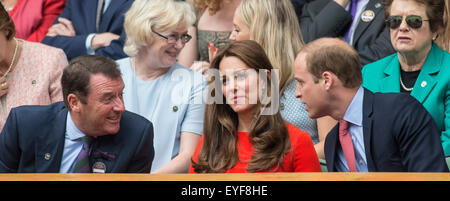 08.07.2015. die Wimbledon Tennis Championships 2015 statt in The All England Lawn Tennis and Croquet Club, London, England, UK. Stockfoto