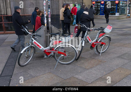 Call a Bike ist ein Fahrrad-Verleih System laufen von der Deutschen Bahn (Deutsche Bahn) in mehreren deutschen Stockfoto