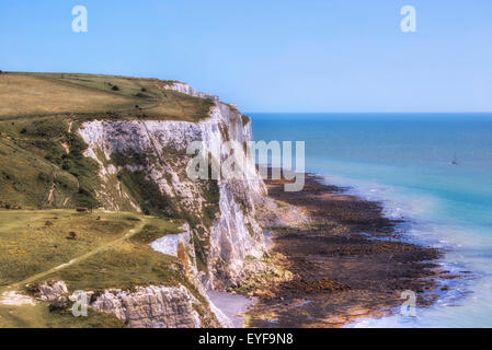 Weiße Klippen von Dover, Dover, Kent, England, Vereinigtes Königreich Stockfoto