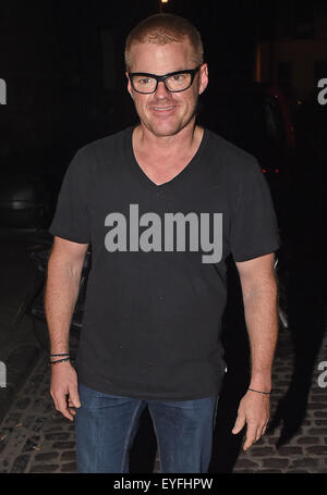 Heston Blumenthal gesehen genießen einen Burschen Abend mit seinem Sohn auf die Chiltern Firehouse Featuring: Heston Blumenthal wo: London, Vereinigtes Königreich bei: 27. Mai 2015 Stockfoto