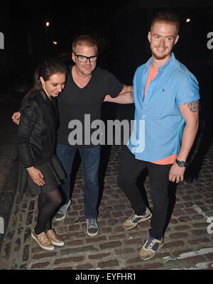 Heston Blumenthal gesehen genießen einen Burschen Abend mit seinem Sohn auf die Chiltern Firehouse Featuring: Heston Blumenthal, Jack Blumenthal Where: London, Vereinigtes Königreich bei: 27. Mai 2015 Stockfoto