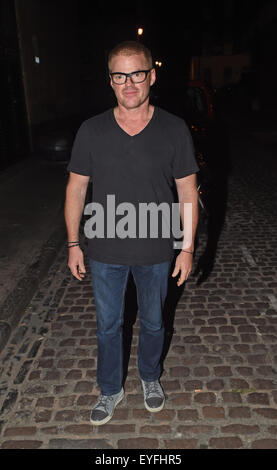 Heston Blumenthal gesehen genießen einen Burschen Abend mit seinem Sohn auf die Chiltern Firehouse Featuring: Heston Blumenthal wo: London, Vereinigtes Königreich bei: 27. Mai 2015 Stockfoto