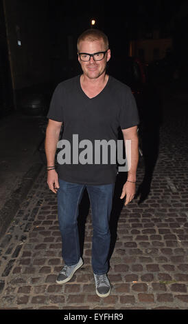 Heston Blumenthal gesehen genießen einen Burschen Abend mit seinem Sohn auf die Chiltern Firehouse Featuring: Heston Blumenthal wo: London, Vereinigtes Königreich bei: 27. Mai 2015 Stockfoto