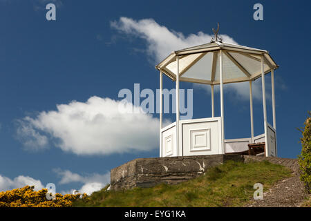 Aberdovey, Gwynedd, Wales, UK Pen-y-Bryn Musikpavillon Aussichtspunkt oberhalb des Dorfes Stockfoto