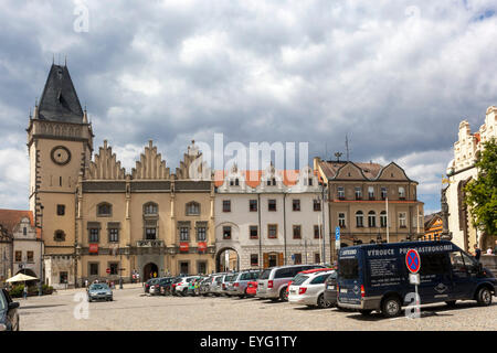 Tabor Rathaus Gebäude auf Zizka Square Tschechische Republik Stockfoto