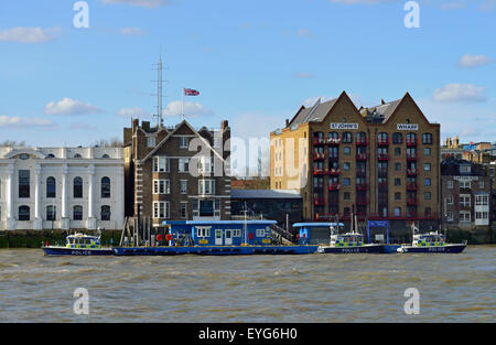 Thames River Police, Wapping, London, Vereinigtes Königreich Stockfoto