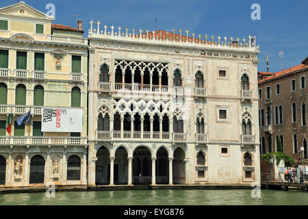 Palazzo Ca'd ' Oro-Palast am Canal Grande in Venedig, Italien Stockfoto