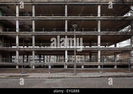 Berlin, Deutschland, Betonskelett von vorgefertigten in Berlin Oberschoeneweide Stockfoto