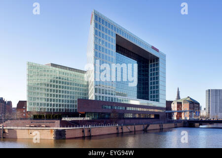 Hamburg, Deutschland, der Spiegel-Gebäudes Ericusspitze Stockfoto