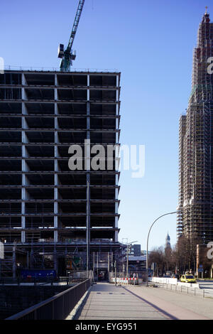 Hamburg, Deutschland, Teilabriss des ehemaligen Gebäude HSDG Stockfoto