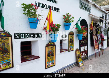 Spanischen Stierkampfarena, Mijas Stockfoto