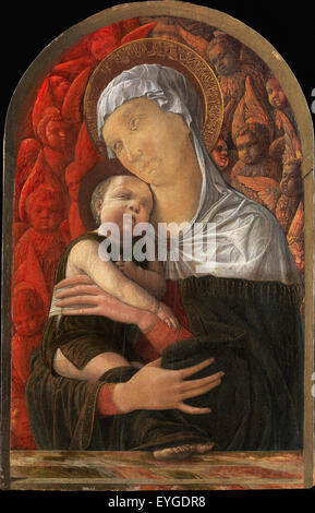 Andrea Mantegna - Madonna und Kind mit Seraphim und Cherubim - XV Jahrhundert - Italienisch Stockfoto