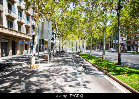 Gran Via de Les Corts Catalanes Stockfoto