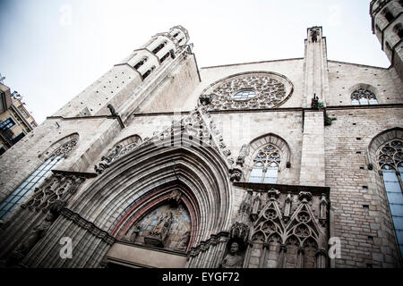 Barcelona - gotische Kathedrale Santa Maria del mar Stockfoto