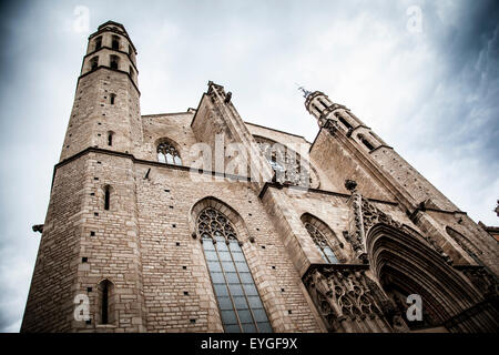 Barcelona - gotische Kathedrale Santa Maria del mar Stockfoto