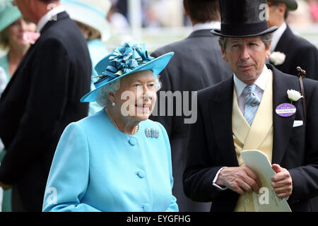 Ascot, Großbritannien, Königin Elizabeth II, Königin von Großbritannien und Nordirland Stockfoto