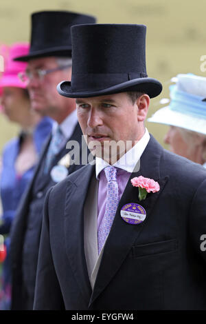 Ascot, Großbritannien, Peter Phillips, Sohn von Prinzessin Anne und Mark Phillips Stockfoto