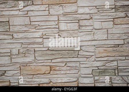 Wand aus Naturstein. Große Hintergrund oder Textur Stockfoto