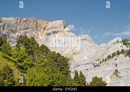 Ansicht der Regionalpark Vercors. Isere. Französische Alpen. Frankreich. Stockfoto