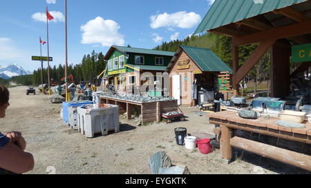 Größte jade Jade City Minen in Welt Cassiar Mountains Cassiar Highway Vancouver BC Kanada Bergbau kostbaren Edelsteine Edelstein Stockfoto