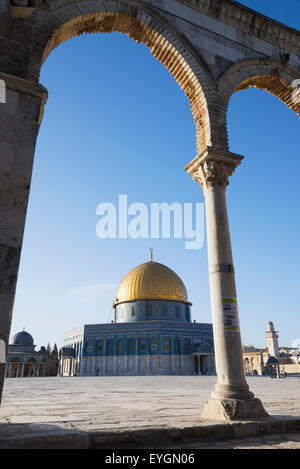 Israel, die Altstadt von Jerusalem, Kuppel des Rock; Jerusalem Stockfoto