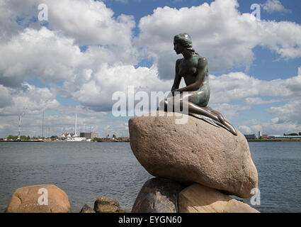 Die Liittle Meerjungfrau, Kopenhagen, Dänemark Stockfoto