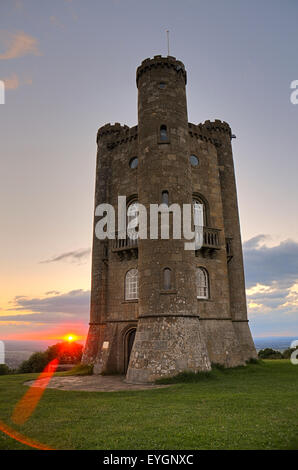 Historischen Broadway Tower Worcestershire England UK England GB Europa Stockfoto