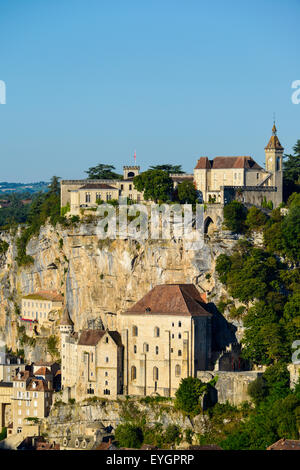 Pilgerreise Website Rocamadour, Departement Lot, Midi-Pyrenäen, Südwest-Frankreich, Frankreich, Europa Stockfoto