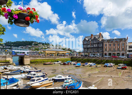 Der kleine Hafen in Dartmouth, South Hams, Devon, England, UK Stockfoto