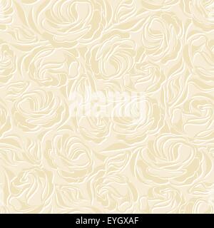 Vintage nahtlose Beige Blumenmuster. Vektor-Illustration. Stock Vektor