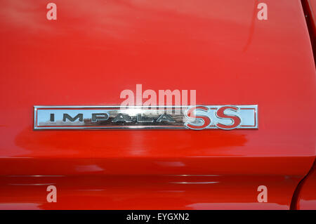 Das Impala Super Sport-Emblem auf einem 1964 Chevrolet Auto. Stockfoto