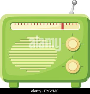 Radio isoliert auf einem weißen Hintergrund. Vektor-Illustration. Stock Vektor