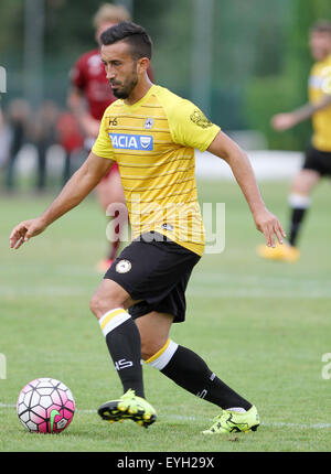 Udine, Italien. 29. Juli 2015. Udinese Mittelfeldspieler Giampiero Pinzi während der freundlichen Vorsaison Fußballspiels Udinese Calcio V Clodiense am 29. Juli 2015 im Bruseschi Trainingscenter in Udine, Italien. Bildnachweis: Andrea Spinelli/Alamy Live-Nachrichten Stockfoto