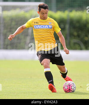 Udine, Italien. 29. Juli 2015. Udinese Verteidiger Ivan Piris während der freundlichen Vorsaison Fußballspiels Udinese Calcio V Clodiense am 29. Juli 2015 im Bruseschi Trainingscenter in Udine, Italien. Bildnachweis: Andrea Spinelli/Alamy Live-Nachrichten Stockfoto