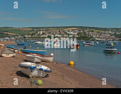 Die Teign Flussmündung von Shaldon über nach Teignmouth, South Devon, England Stockfoto