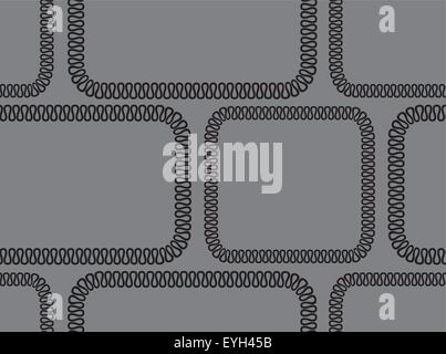 Vektor nahtlose abstrakten Hintergrund. schwarze Muster auf grauem Hintergrund Stock Vektor