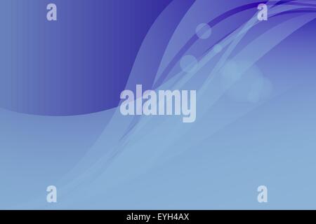 Blaue Vektor abstrakten Hintergrund. Wellen und Blendung Stock Vektor